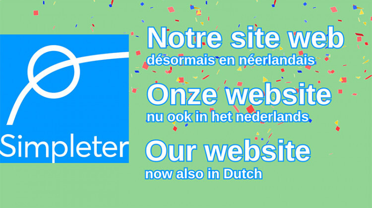 Site web Simpleter désormais en néerlandais