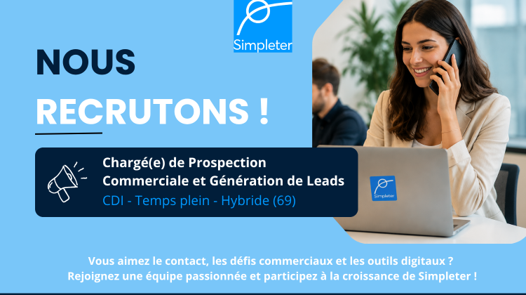 Simpleter recrute un(e) Chargé(e) de Prospection Commerciale et Génération de Leads