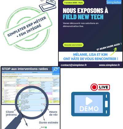 Simpleter ERP + FSM intégré présent au Field New Tech 2026