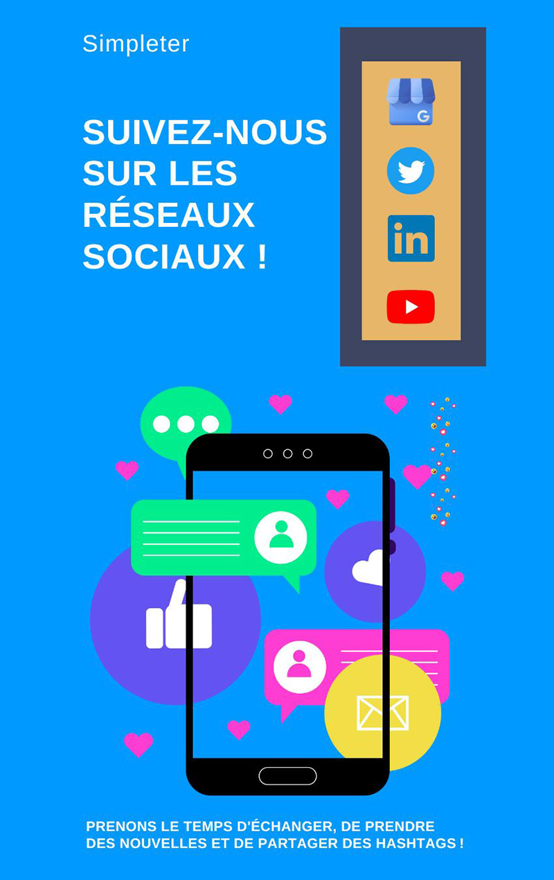 Suivez Simpleter sur les réseaux sociaux
