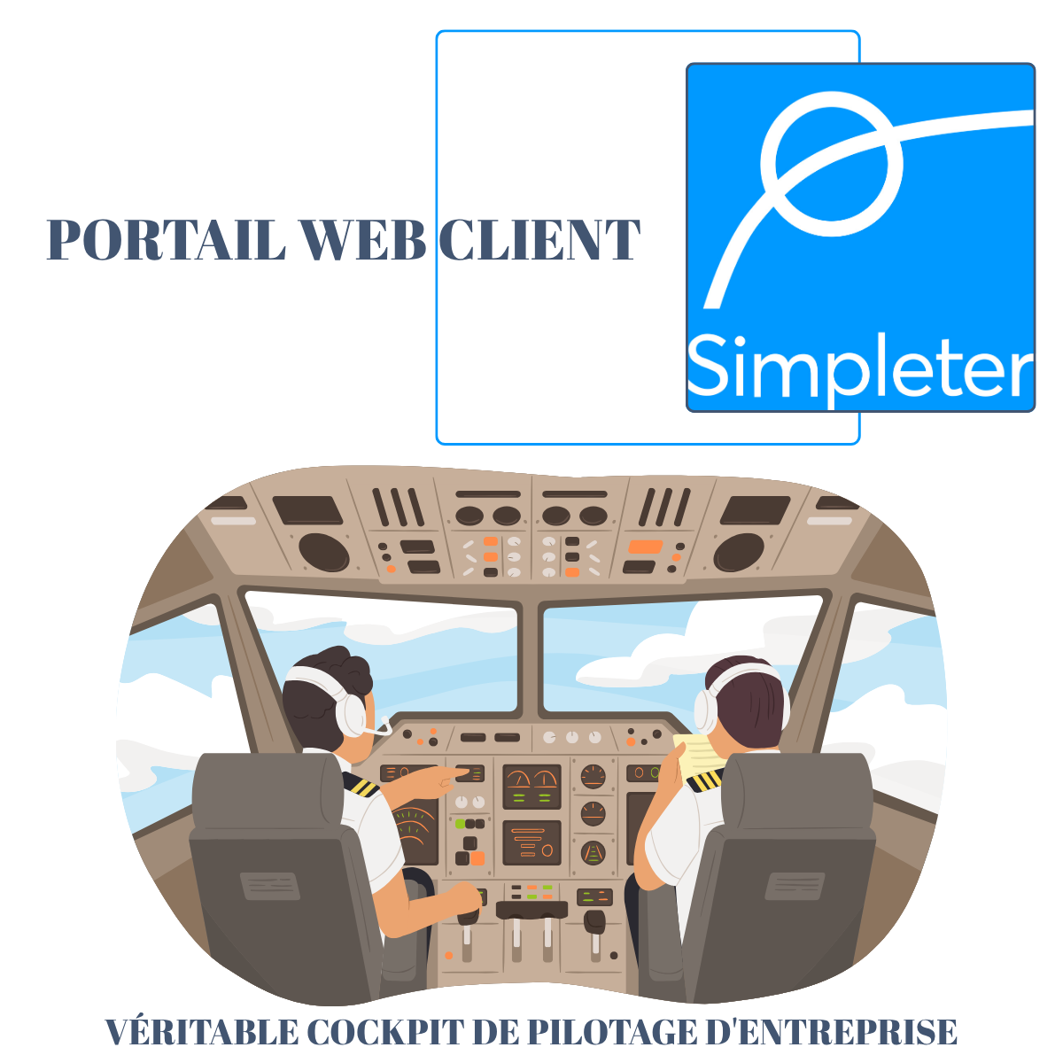 Véritable cockpit de pilotage d