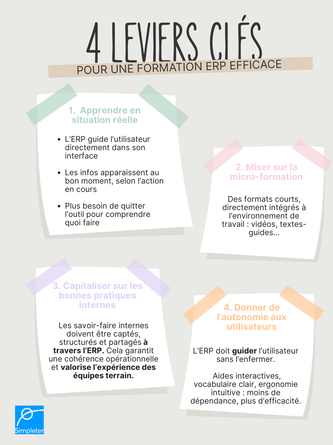 4 leviers clés pour une formation ERP efficace 